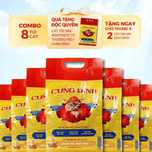 Combo Thùng 8 túi Cung Đình Tre mix Đất sét và hạt SAP
