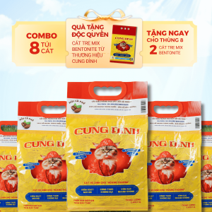 Combo Thùng 8 túi LaPetDay Tre mix Đất Sét